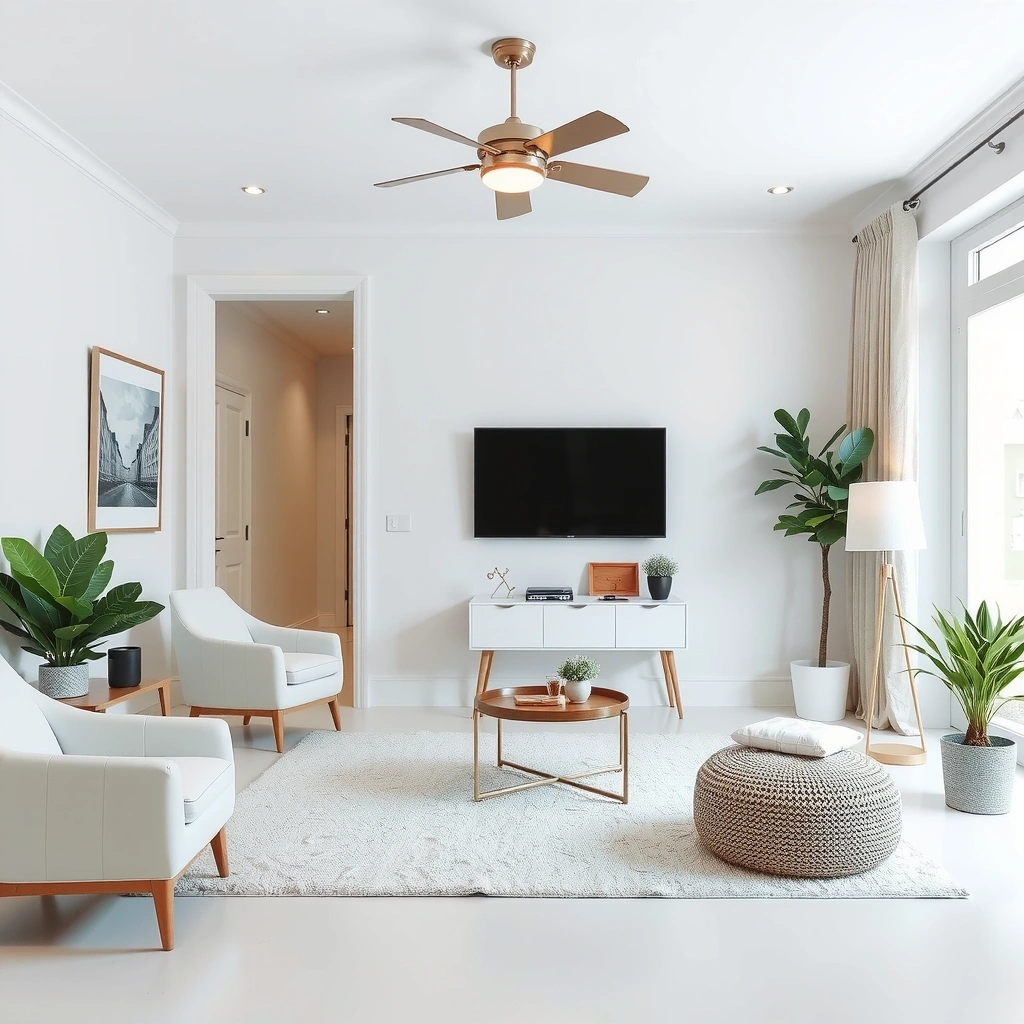 Clean organized home interior