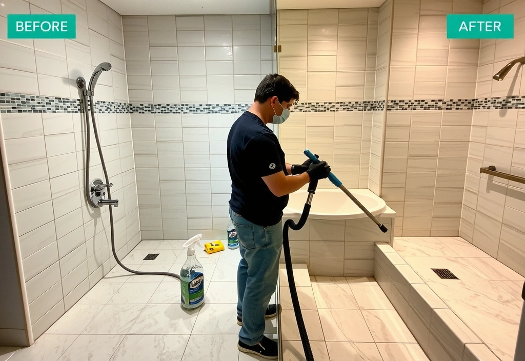 Deep cleaning service with professional equipment